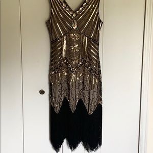 1920’s Flapper Vintage Sequin Dress
